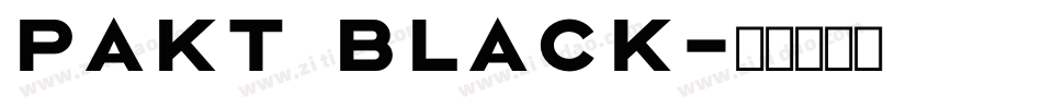 Pakt Black字体转换